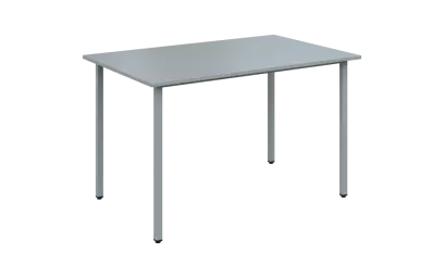 JSB 120N Jídelní stůl 1200 x 800 mm, deska šedá / podnož stříbrná